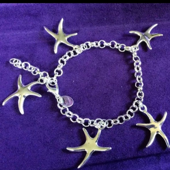 HOLLYWOOD SENSATIONS SS STARFISH CHARM BRACELET