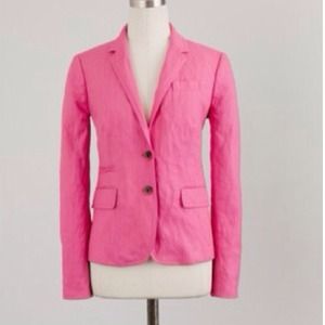 J Crew 14 tall long Pink Schoolboy Blazer