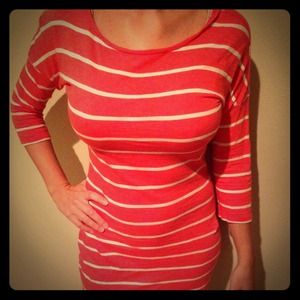 Stripe Coral dress