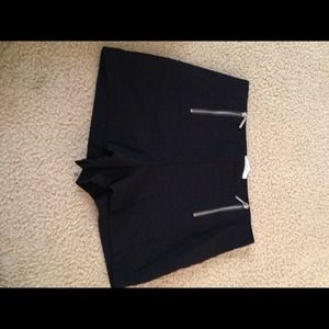 Black high wasted shorts