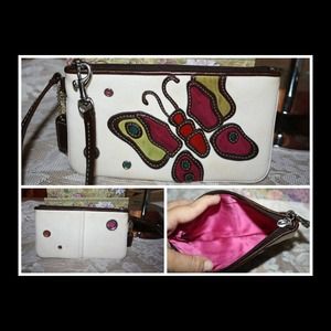 Coach Soho Butterfly Wristlet