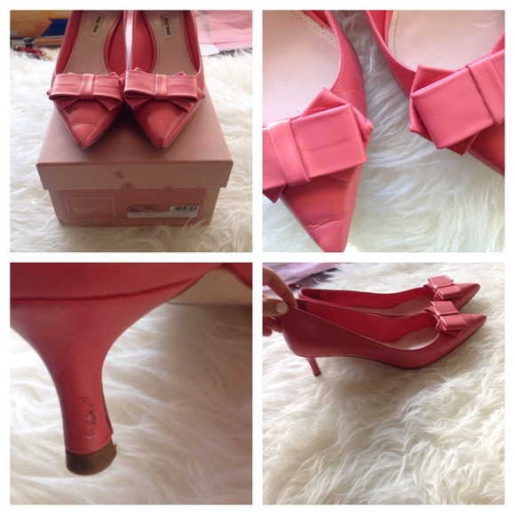 🔥SOLD🔥💯MIU MIU bow front pumps - Picture 3 of 4