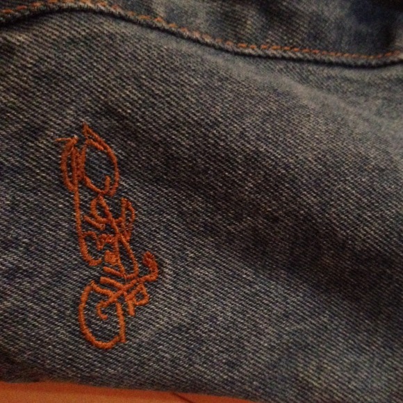 EASY RIDER DENIUM WITH LEATHER TRIM VEST SZ M - Picture 4 of 4