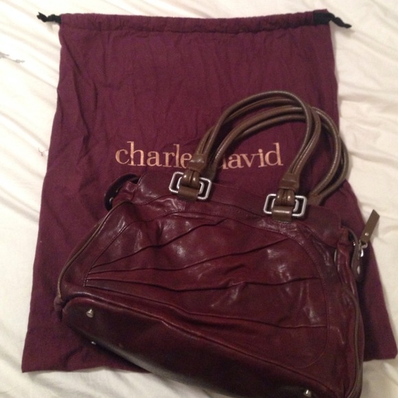✨HP✨ Charles David leather handbag - Picture 1 of 3