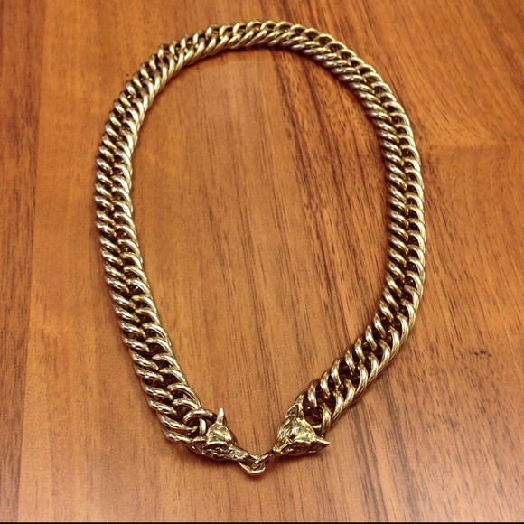 Bones and Feathers Collective Fox & Chain necklace