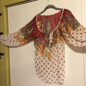 Sheer peasant top