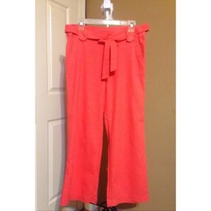 Coral pants! Dress them up or wear them casually
