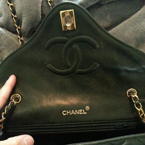 Authentic RARE Vintage Chanel Forest Green Bag - Picture 2 of 15