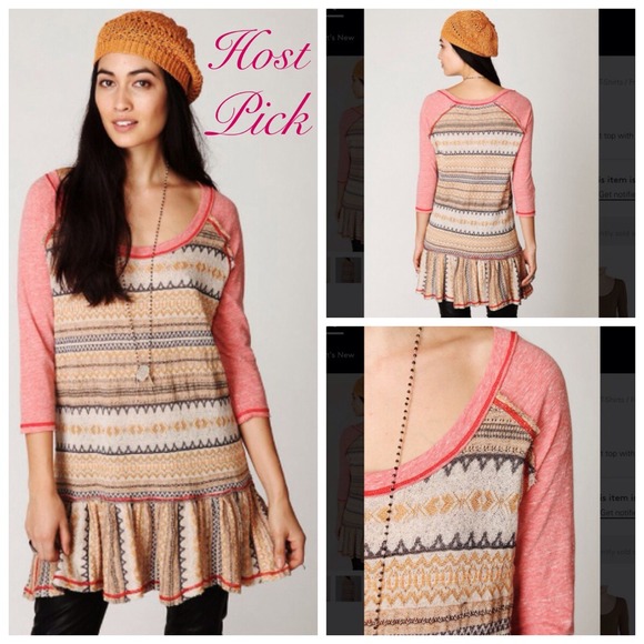 Free People Tops - 🎉Host Pick🎉 Free People Fairaisle Baby Doll Top