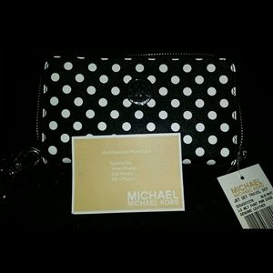 Michael Kors Jet Set Dot Phone Case/Wallet