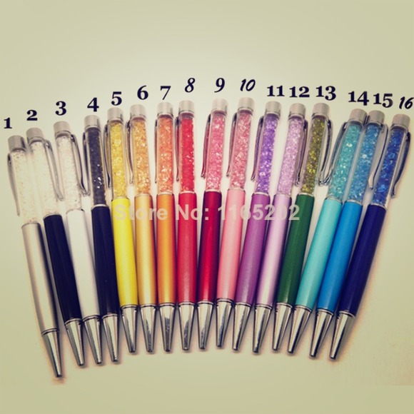Swarovski crystal ink pens