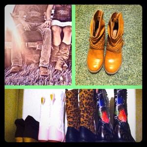 Boots with a 3"inch wedge