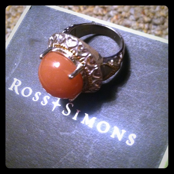 Peach Moonstone Ring