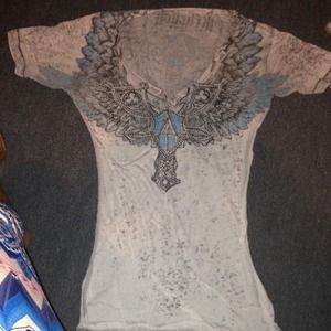 Affliction bling top