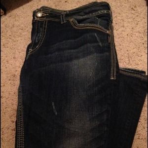Size 20 length 32 silver jeans