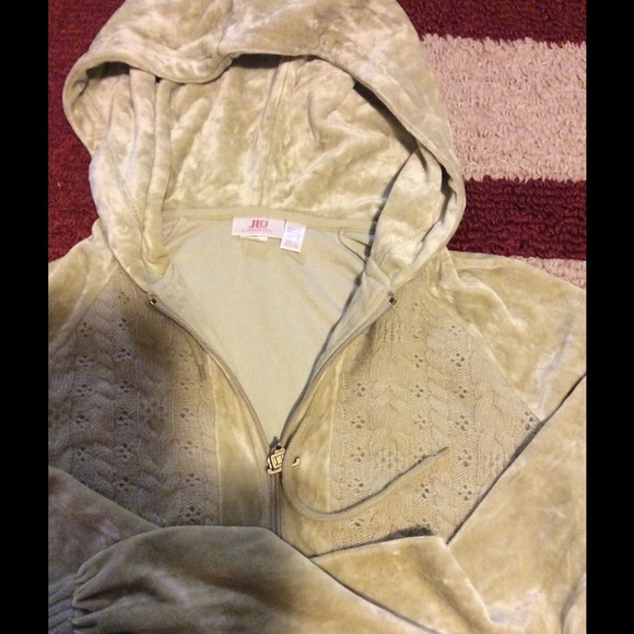 ❤️Gentle Used/JLO SWEATSUIT/grn/hoodie/sweatpants/ - Picture 3 of 4