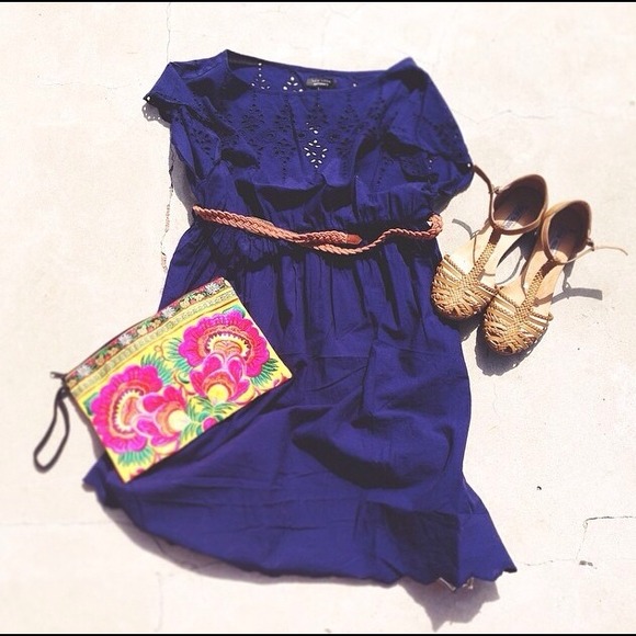 ASOS maternity broderie belted dress