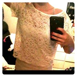 BEBE size m see thru  floral print