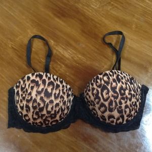 Cheetah print bra