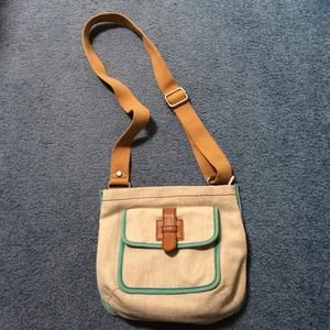 Fossil canvas purse
