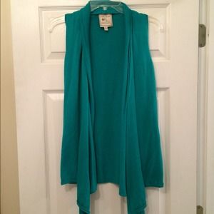 Long Teal Vest