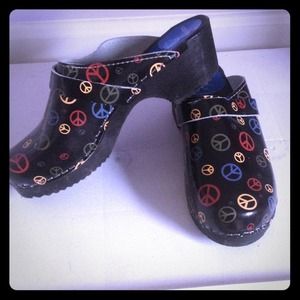 Peace Sign Clogs
