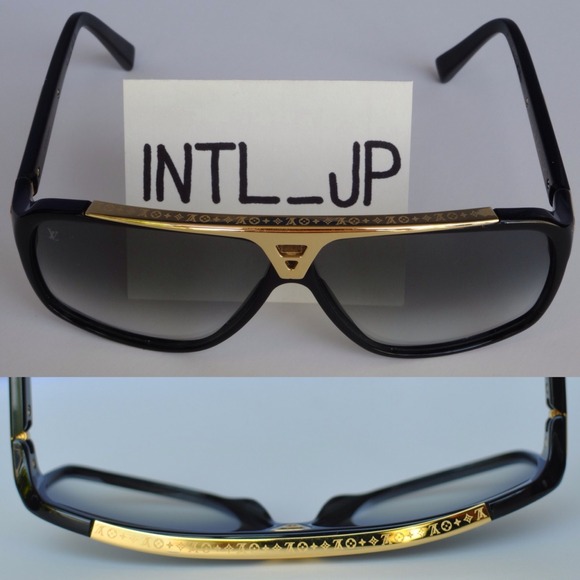 Louis Vuitton Evidence Sunglasses | Black & Gold
