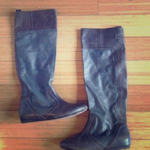 Diesel leather slouchy boots
