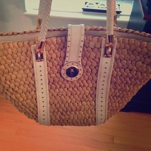 Michael Kors straw tote