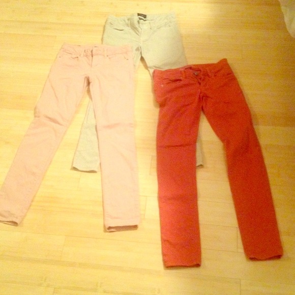 Colored skinny jeans