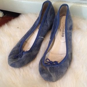 Repetto stacked heel flats