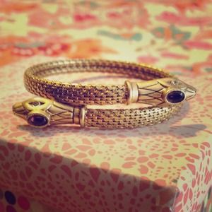 Stella and Dot Gold Snake Wrap/Bracelet
