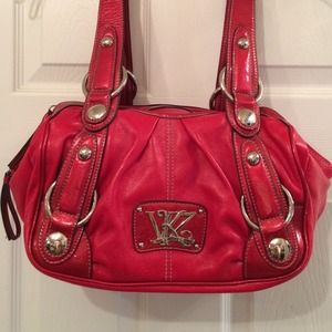 Kathy Van Zeeland Red Handbag
