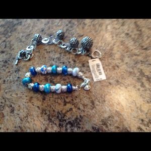 BUNDLE two bracelets -aero &pandora "like"