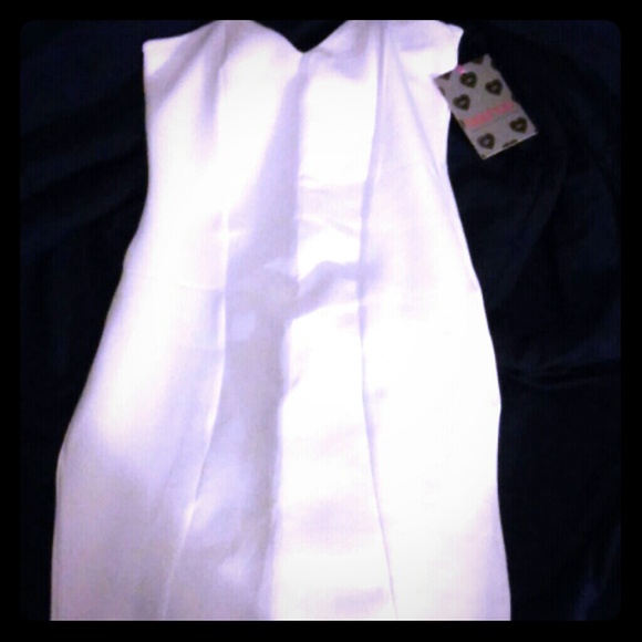 White strapless midi dress FINAL PRICE