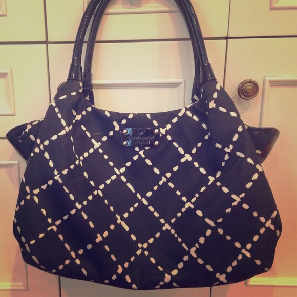 Authentic Black and White Kate spade bag