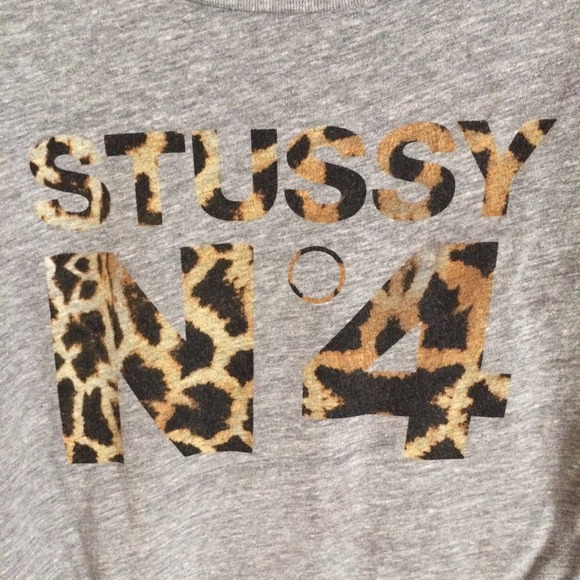 STUSSY - Giraffe No. 4 Tee (Heather Grey) - Picture 2 of 5