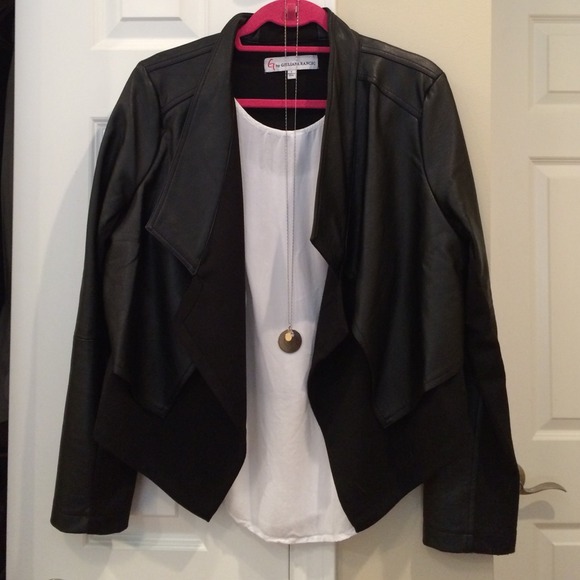 G by Giuliana Faux Leather Jacket L