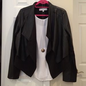 G by Giuliana Faux Leather Jacket L