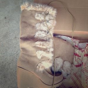 Unionbay fur boots faux leather