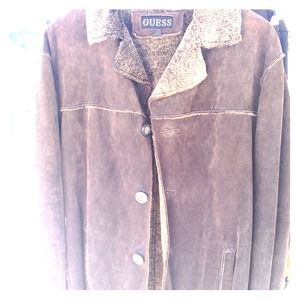 Vintage Leather Guess Men Jacket