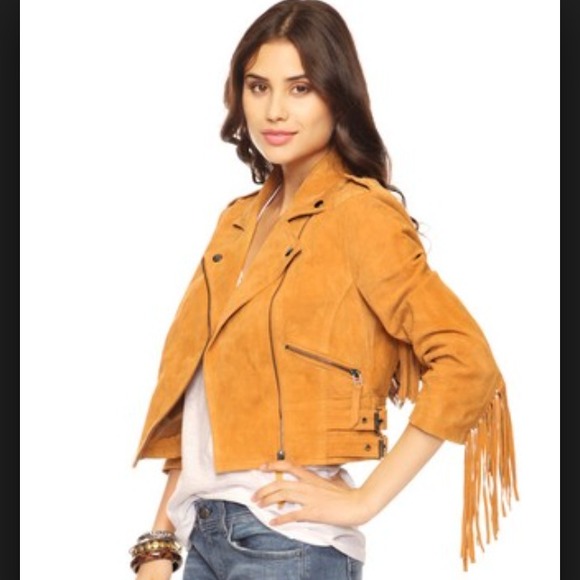 Suede Fringe Jacket