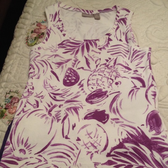 Pretty Purple tank top and Capri bottoms