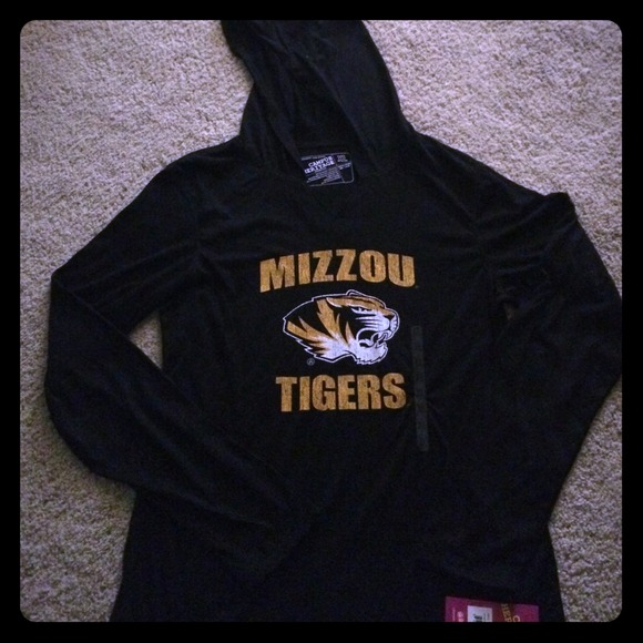 Mizzou tigers hooded shirt.