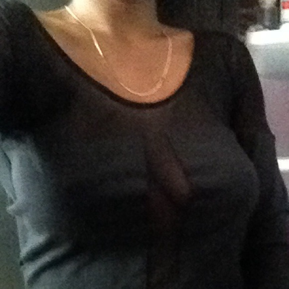 Nasty Gal black Censored Crop Top
