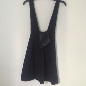 Nasty gal dress with leather bandeau