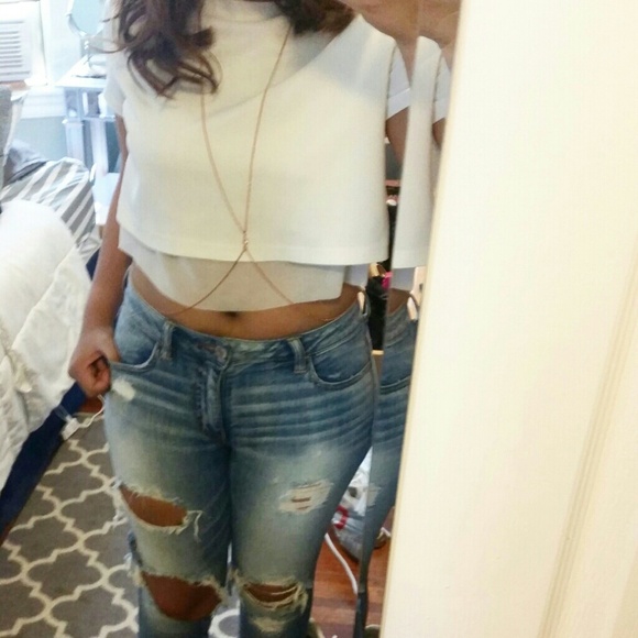 Bundle with zara blouse White Zara crop top