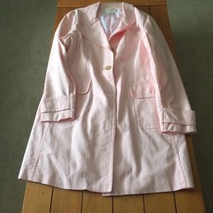 Adorable pink trench coat