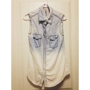 Denim muscle top