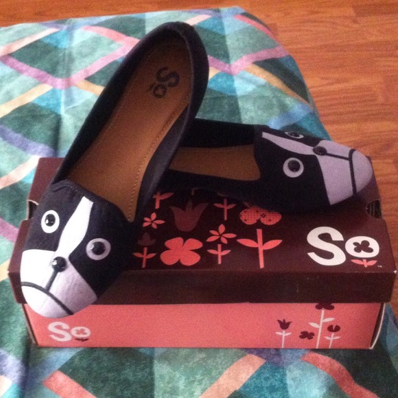 Black & white loafers